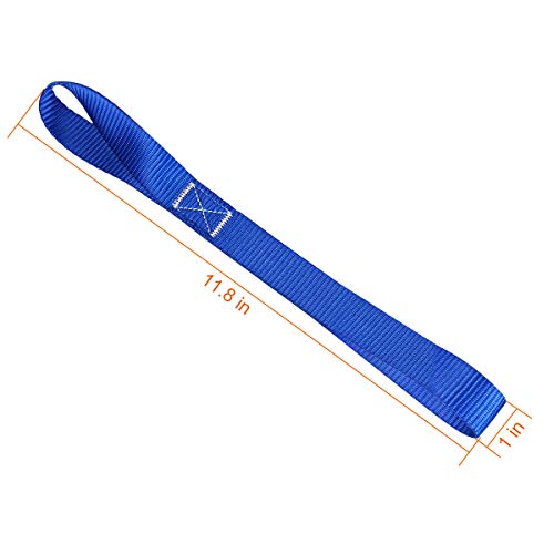 JCHL Soft Loop Tie Down Straps (8 Pack) 1800Lbs Load Capacity, 4800Lbs Breaking Strength Heavy Duty Tie Down Loops for Sec...