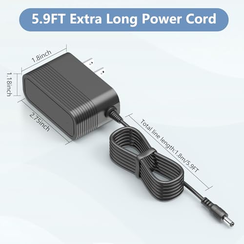 Charger for Fusion Black Pro Deep Tissue Massage Gun Replacement for Fusion Black Pro Massage Gun 24V 1A or 25.2V 1A Power...