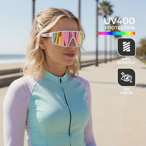 IKTOD 3 Pack Polarized Running Sunglasses for Women Mens Sunglasses UV Protection for Cycling Baseball Fishing