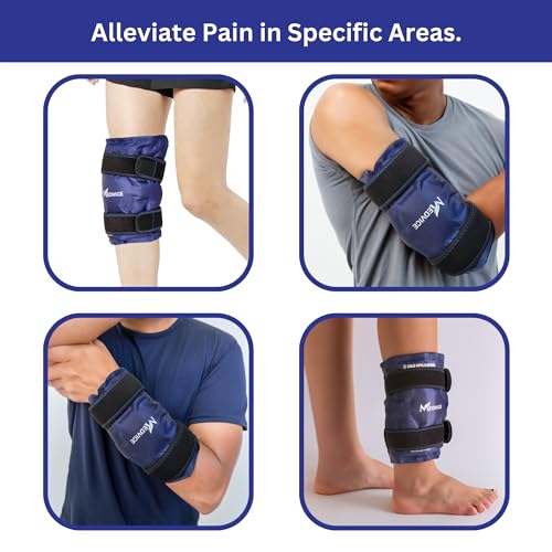 Medvice Ice Pack with Cold Compression for Knee Pain Relief, Swelling, Knee Replacement Surgery, Arthritis, and Injury Rec...