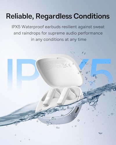 Baseus E20 True Wireless Earbuds, 12mm Drivers with Powerful Bass, 33H Long Playtime, IPX5 Water-Resistant, 2 ENC Mics for...
