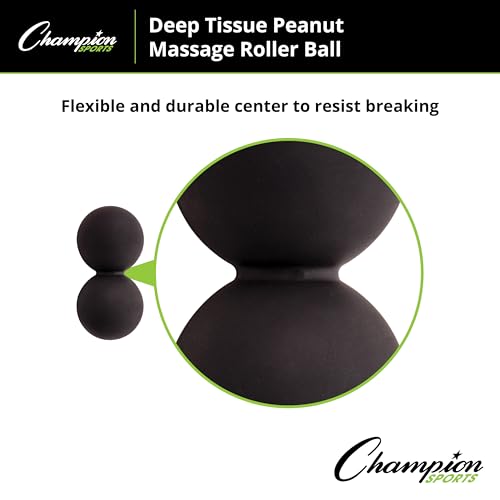 Champion Sports Massage Ball - Deep Tissue Roller Balls for Trigger Point Relief on Feet, Back, Neck, Shoulders - Multiple...