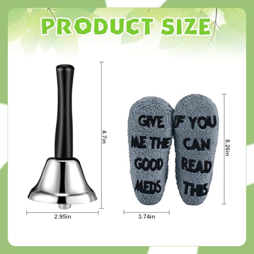 6 Pcs Funny Get Well Soon Gift Set Include 20oz Hospital Mug Tea Hand Bell Scented Candle Funny Recovery Socks Cards and S...