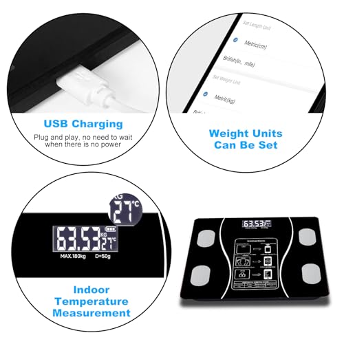 Intelligent Body Fat Scale, a Simple and Practical Digital Scale That can be Connected to a Mobile Digital Bathroom Scale ...
