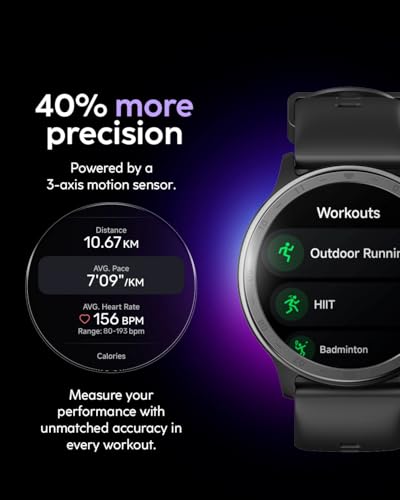 Cubitt AURA 2 Smartwatch, 1.43” AMOLED, Phone-Connected GPS, VITA AI Assistant, AI Coach, Readiness & Sleep Scores, 100+ S...