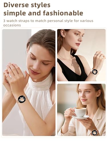 KPEP Fitness Watches for Women Men with 3 Bands, 1.43" AMOLED Screen Smartwatches Make & Answer Calls, SpO2 Heart Rate Mon...