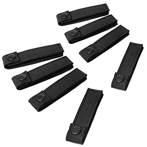 VEPKOIT Molle Straps with Snaps 4 inch 6 inch, Tactical Molle Strap with Button Molle Panel Straps, Military Backpack Moll...
