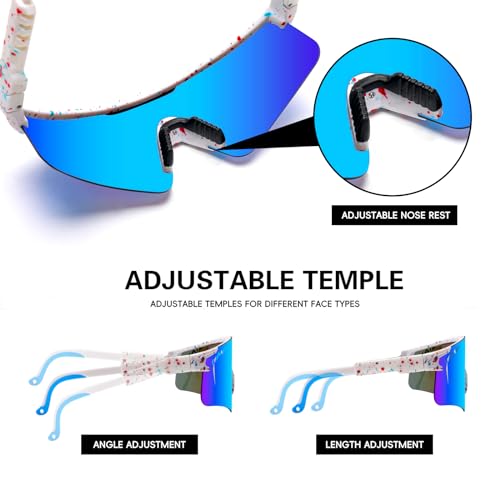 IKTOD Sports Sunglasses Men Women Anti-UV Baseball Sunglasses Youth Cycling Running Softball Goggles