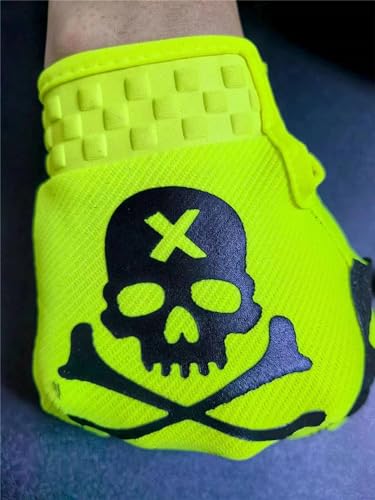 EXCEREY Skeleton Cool Motorcycle Bicycle Full Finger Off-Road Racing Gloves Outdoor Sports for Men Women & Mountaineering