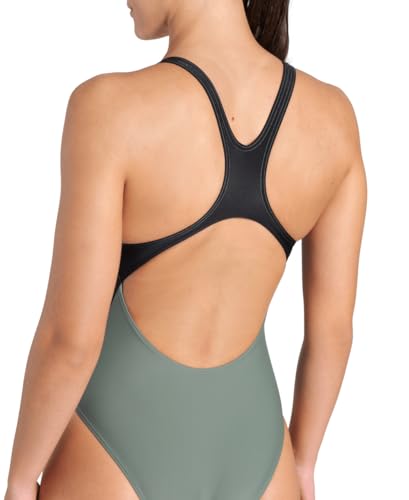ARENA Women's Feel Icons Stripe Swimsuit Swim Pro Back Ladies Pool Bathing Suit