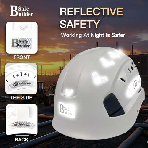 Construction Safety Helmet ABS Hard Hat Adjustable Ventilation System Hardhats Industrial Work Head Protection for Men Cer...