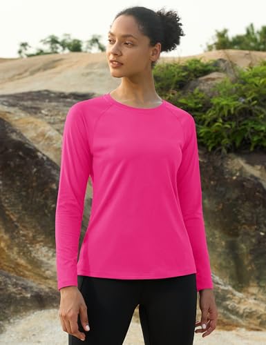 MAGCOMSEN Women's Thermal Shirts Fleece Pullover Long Sleeve Undershirt Tops Warm Workout Winter Base Layer