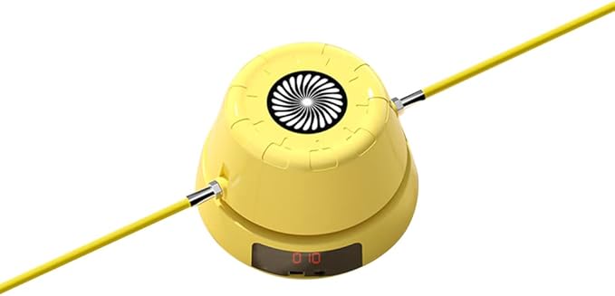 Elolicu Smart Jump Rope Machine, Electric Rope Skipping Machine Rechargeable Jump Rope Rope Skipping Sports for Indoor Out...