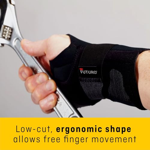 FUTURO Compression Stabilizing Wrist Brace, Right Hand, Small/Medium Size, Provides Support to Injured Wrists, Easy-to-Use...