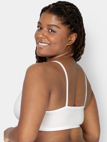 Fruit of The Loom Womens Spaghetti Strap Cotton Pullover Sports Bra Value Pack