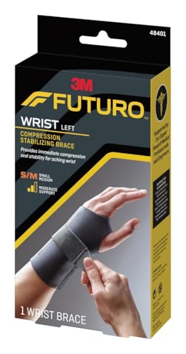 FUTURO Compression Stabilizing Wrist Brace, Left Hand, S/M
