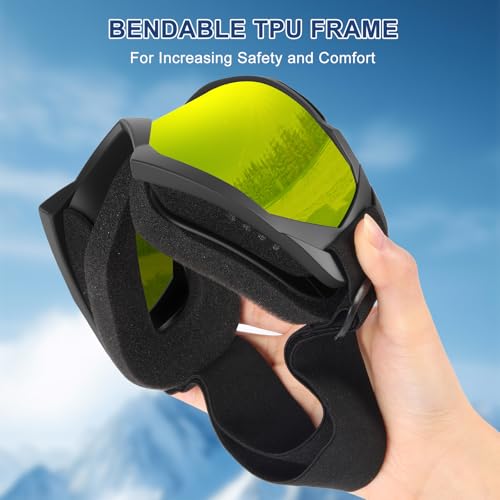 OXG Ski Goggles for Men Women, UV Protection Snowboard Snowsports Goggles for Kids Youth