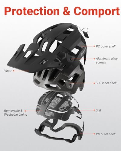 Scavin Mountain Bike Helmet for Adult, NTA 8776 E-Bike & Road Bicycle Helmet Certified Adjustable MTB Cycling for Men Wome...