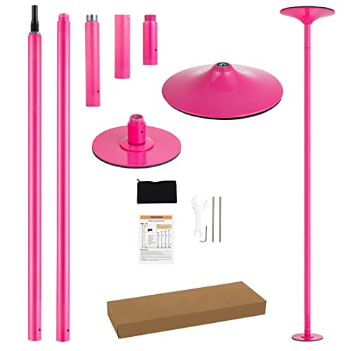 PRIORMAN Dance Pole Set -Premium Height Adjustable 7.38-8.85ft Portable 45mm Diameter 360°Spinning Dancing Pole for Home,2...
