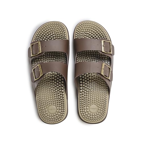 Revs Premium Acupressure & Reflexology Massage Sandals. Vegan, Shock Absorbing, Cushion Sole, Orthotic Arch Support. Take ...