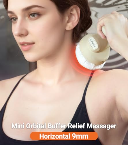 RapidGun Prime Handheld Mini Therapy Massager - 3D Rotating &Vibrating Deep Tissue Back Massager, Adjustable Multi-Speed T...