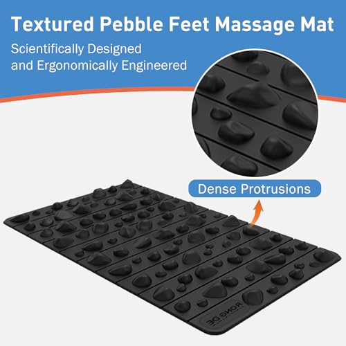 Smartrang High Elasticity Acupressure Mat, Foldable Particle Foot Massager, Pressure Point Pad for Relieve Foot Pain, Fasc...