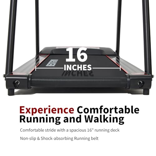 BSJ BESTGYM Walking Treadmill for Seniors with Extended Handrails & Deck,Emergency Stop Button,Treadmill for Home 300 lbs ...