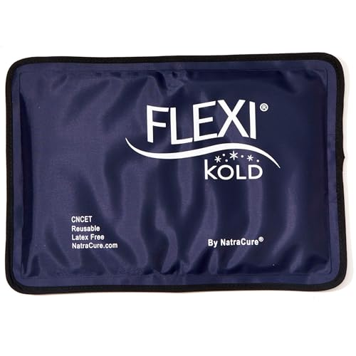 FlexiKold Gel Soft Flexible Ice Packs for Injuries - Reusable Freezer Cold Pack, Cold Compress & Cooling Gel Pad for Face,...
