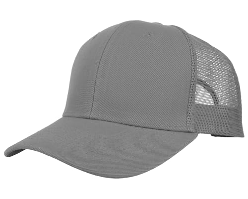 Gelante Mesh Trucker Baseball Cap Snapback Hat Structured Front Panel