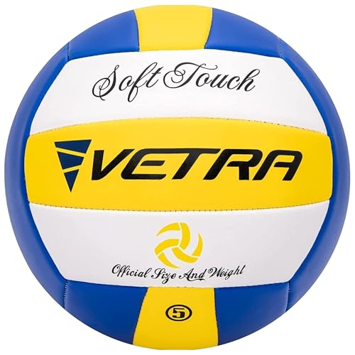 VETRA Premium, Soft Touch Volleyball, Official Size 5, Super Soft Volleyball Training Equipment for Professional & Recreat...
