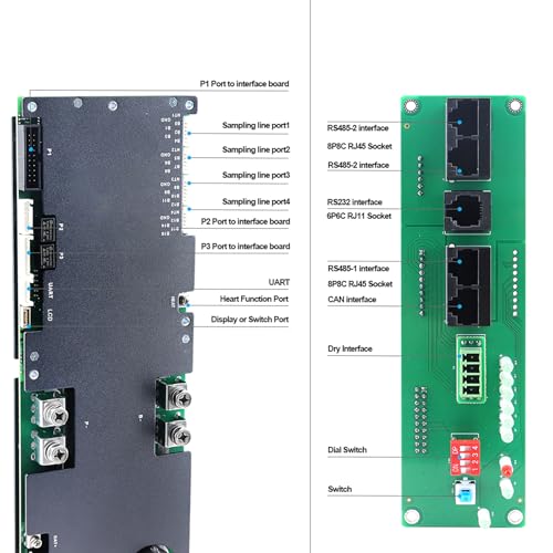 JKBMS Inverter BMS 8S-16S 24V-48V 100A – V19 Home Energy Storage BMS with UART for New Display, 1A Active Balance, Built-i...