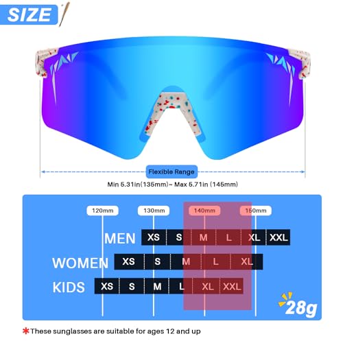 IKTOD Sports Sunglasses Men Women Anti-UV Baseball Sunglasses Youth Cycling Running Softball Goggles