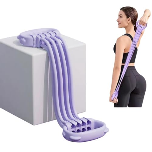 Resistance Bands with Handles - 8 Tube Adjustable Figure 8 Exercise Bands Set for Women & Men, Heavy Duty Workout Bands fo...