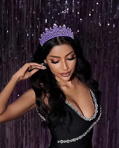 TOBATOBA Tiaras and Crowns for Women Crystal Wedding Tiara for Bride, Royal Queen Crown Princess Tiara Quinceanera Crown C...