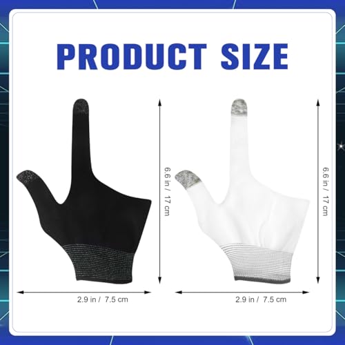 BESPORTBLE 2 Pairs Gaming Finger Gloves - Touchscreen Sleeves for Mobile Gaming, Esports & Free Fire - Breathable Nylon & ...