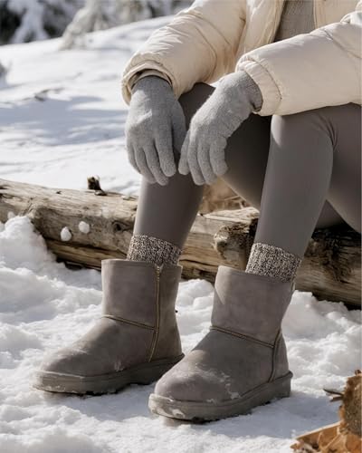 Jeasona Wool Hiking Socks for Women Warm Winter Thermal Thick Socks for Cold Weather Cozy Gifts for Women Mom 5 Pairs