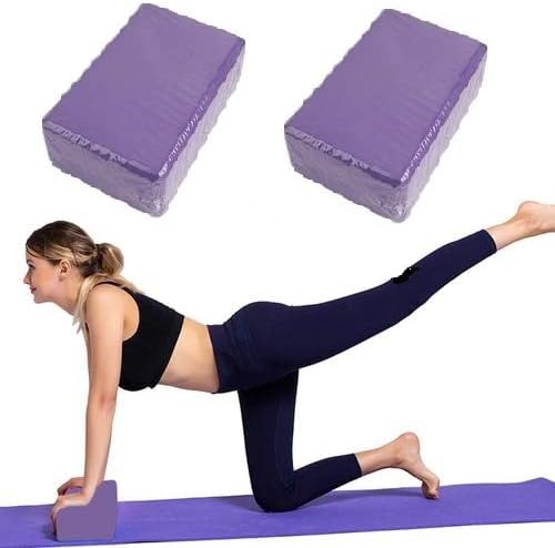 RIPTEADRY Yoga Blocks 2 Pack, Premium EVA Foam Blocks for Yoga, Pilates, Meditation, High Density Non-Slip Yoga Brick Foam...