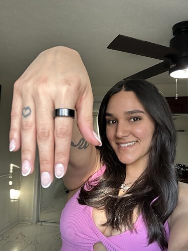 FREEZE2TRIM Vital Health Smart Ring Black Smart Ring for Women Vital Health Ring Smart Rings for Men with Fitness Trackin...