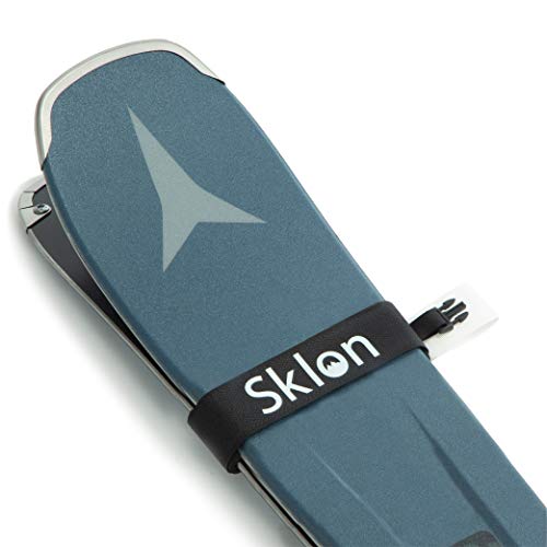 Sklon Ski Strap Fasteners - Rubber 2 Pack Carrier - Securely Transport Your Skis - Ski Accessories Great for Carrying Ski ...