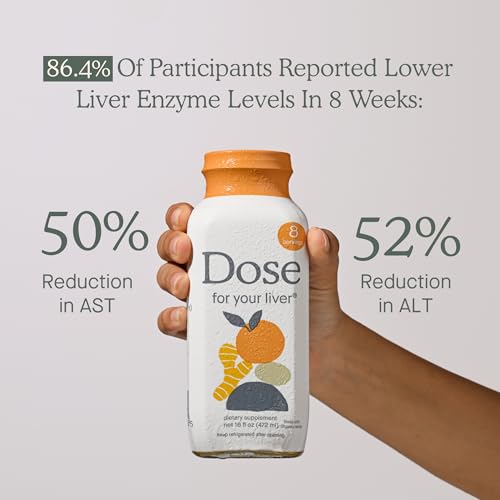 DOSE for Your Liver Cleanse Detox & Repair, Made with Organic Milk Thistle Supplement with Turmeric, Dandelion, Ginger, an...