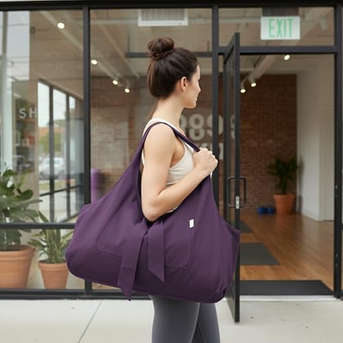 Yogiii Yoga Mat Bag | The ORIGINAL YogiiiTotePRO | Large Yoga Mat Bag or Yoga Mat Carrier with Side Pocket | Yoga Bag Fits...