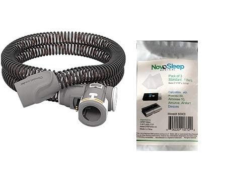 AirSense 10 ClimateLineAir Tubing Standard, 2m Heated Hose and Pack of 3 Standard airsense 10 Filters by Novosleep…