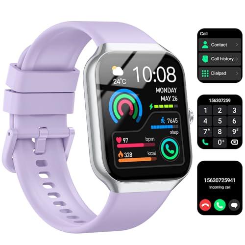Smart Watch (Answer/Make Calls), 1.96" HD Screen SmartWatch for Men Women 113+ Sport Modes, Fitness Activity Tracker Heart...