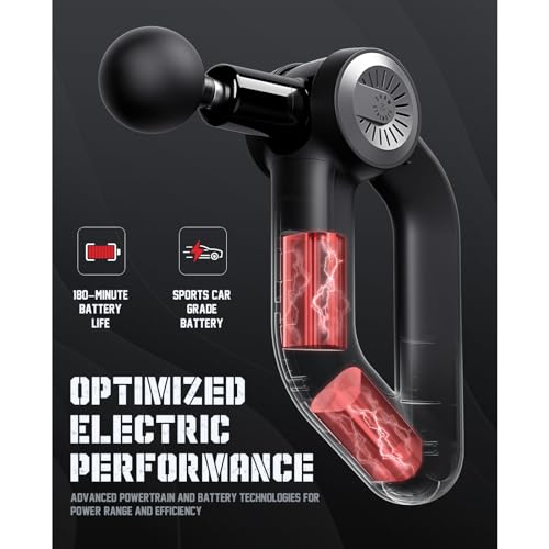 Shaw Strength S6 Pro Massage Gun Deep Tissue Percussion with 16mm Amplitude, Professional Muscle Massager Gun for Athletes...