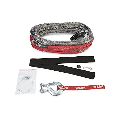 WARN 93120 Spydura Pro Synthetic Winch Cable Rope with Loop Ends: 3/8" Diameter x 80' Length, 8.25 Ton (16,500 lb) Capacity