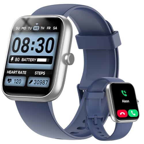 Smart Watch for Women Men with Bluetooth Call, Alexa Built-in Smartwatch, 1.83"DIY Dial Fitness Watch with Sleep Heart Rat...