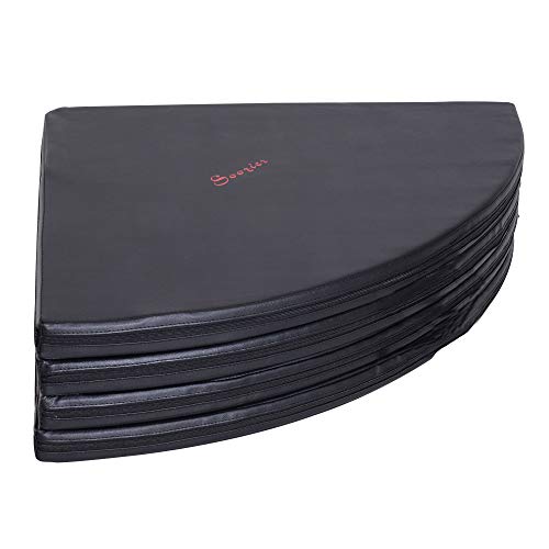 Soozier Pole Dance Mat, 2"T x 5'W Folding Pole Crash Mat for Home, Lightweight and Foldable