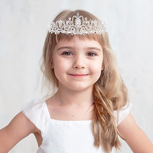BBTO 10 Pcs Crystal Tiara and Crowns for Women Girls Princess Rhinestone Crown Queen Headbands with Combs Bride Tiaras for...