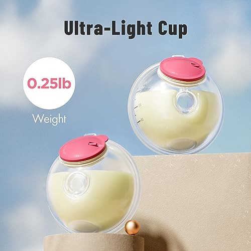 Phanpy Wearable Breast Pump Milk Collector Cup S2, Original Phanpy Breast Pump Replacement Accessories, 24 mm Flange and 2...