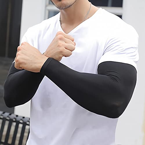 EGOFLEX Arm Sleeves for Men and Women Compression UV Sun Protection Tattoo Cover Up Baseball Basketball Football Golf Running